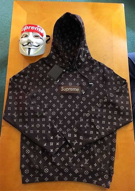 supreme x louis vuitton hoodie retail